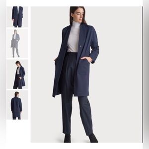 Kit and Ace long stretch single button coat blazer sz M